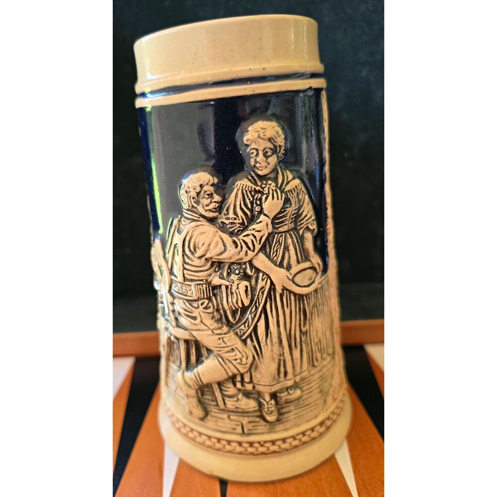 Vintage German Stoneware Relief Beer Stein Mug – Courting & Chale